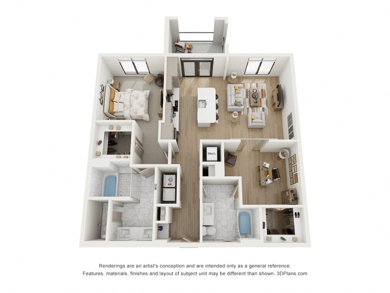 Apartment 0224 floorplan